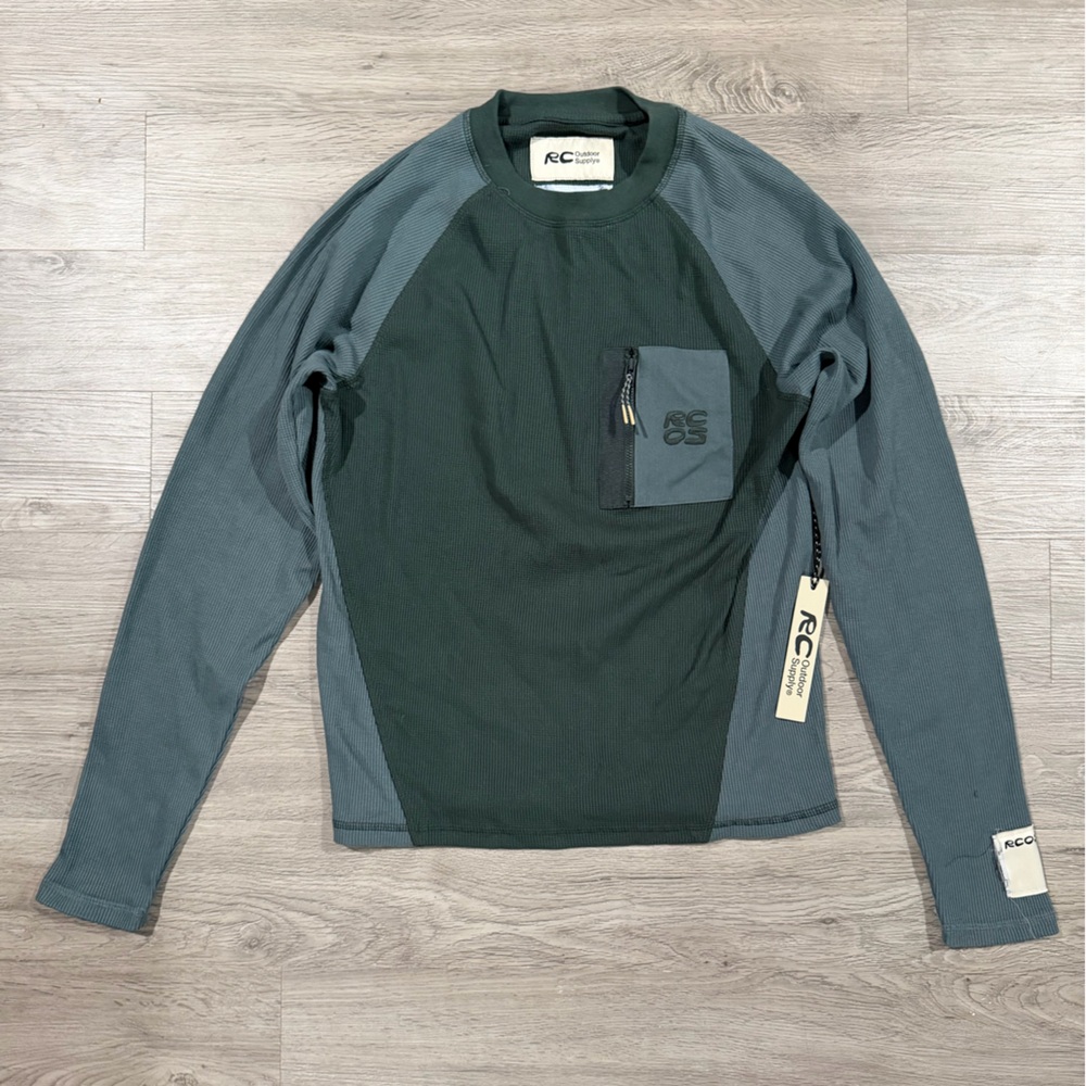 RC Outdoor Supply‎ Men's Two-Tone Long Sleeve Shirt - Green and Gray